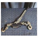 Cable style ratcheting come along, a versatile han