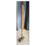 Solid 10-pound sledgehammer ready for heavy-duty w