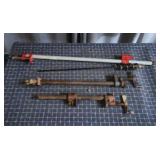 T3 - Pipe Clamps Lot of 3 - Woodworking Lot of thr