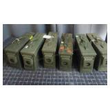 P3 - Military Surplus Ammo Cans - Lot of Six milit