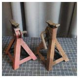 Automotive jack stands for vehicle lifting and sup