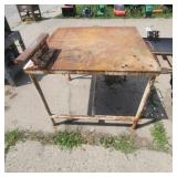 YD - Steel Work Surface with Railroad Tr Heavy-dut