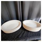 L3 - Lot of 28 White Plastic Serving Bow Large lot