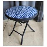 YD - Glass Top Folding Garden Table Glass top fold