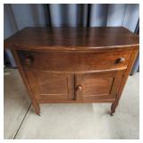 S3 - Antique Oak Washstand with Drawer a Antique o