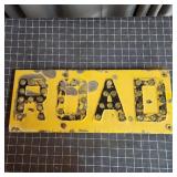T1 - Vintage Metal 'ROAD' Sign with Glas Vintage m