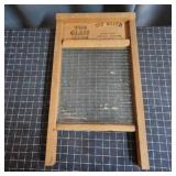 R2 - Pair of Antique Glass Washboards - Two vintag