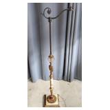 T3 - Antique Bridge Arm Floor Lamp with Vintage br