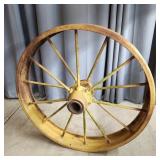 YD - Antique Steel Spoke Wheel with Yell Vintage s