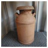 R2 - Vintage Steel Milk Can with Lid Antique steel