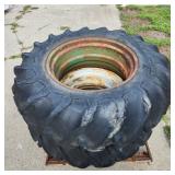 YD - Pair of Goodyear Tractor Tires on S Two large