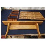 T3 - Hamilton Mfg Co Printer's Type Tray Lot of th