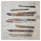 T2 - Lot of 8 Vintage Kitchen Knives ' Collectio
