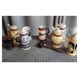 R3 - Collection of Decorative Beer Stein Lot of ap