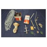 T2 - Vintage Hardware Lot - Clawfoot Tub Assorted