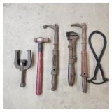 T4 - Lot of Six Antique Shop Tools ' P Antique a
