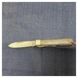 Mc - Vintage Folding Pocket Knife with W Antique f