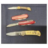 Mc - Collection of Four Folding Pocket K Lot of fo