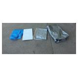 E3 - Lot of 4 Poly Tarps ' Various Siz Collectio