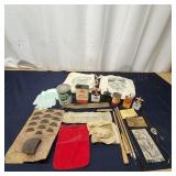 I3 - Vintage Oil Cans, Gun Cleaning Rods Assortmen