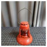 R2 - Vintage Red Railroad Lantern with R Vintage k