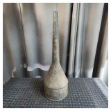 R2 - Large Galvanized Funnel with Strain Large gal