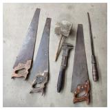 S3 - Antique Hand Saw Collection with Ma Collectio