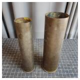 T1 - WWII Era 105MM M14 Brass Artillery Two 105mm