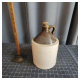 Q2 - Antique Two-Tone Stoneware Whiskey Vintage st