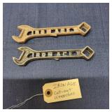 H2 - Iron Age Cut-Out Wrenches ' Pair Pair of an