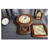 E3 - Collection of Four Decorative Clock Lot of fo