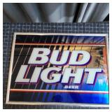 MC - Vintage Bud Light Beer Bar Mirror S Anheuser-