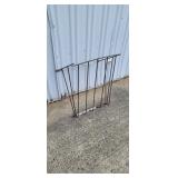 Metal Hay Rack Metal rack stand with angled suppor