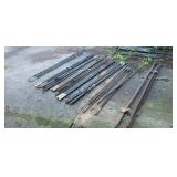 38 Metal T-Posts, 6 Foot Length Lot of 38 metal T-