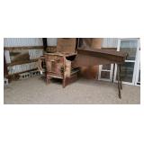 Hand-Crank Fanning Mill Grain Cleaner wi Wooden ha