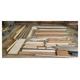 Large Lot of Trim, Molding, and Flooring Assorted