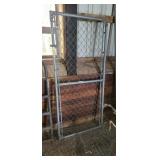 Chain Link Fence Gate 3x6 Foot Galvanize Galvanize