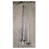 Steel Tubes with Flanged Ends, 8' x 2' Steel tubes