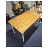 Farmhouse Dining Table with Four Windsor Five-piec