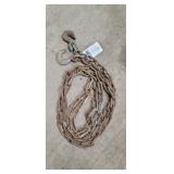 14' Heavy Duty Tow Chain with Hooks Heavy duty tow