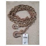 14' Heavy Duty Tow Chain with Grab Hooks Heavy dut