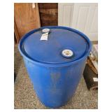 55-Gallon Blue Plastic Drum with Bung Ca Blue HDPE