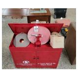 Carborundum Abrasives Metal Cabinet with Carborund