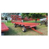18x8' Flatbed Hay Wagon with Headrack 18x8' flatbe
