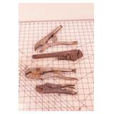 locking pliers -3pcs & pipe wrench
