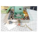 Grinding stones in metal case - rotary style