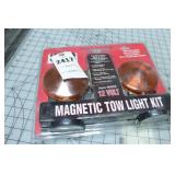 Magnetic Trailer tow light kit - Amber & red