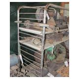 3 Tier Chrome Rolling Rack