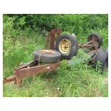 Tandem-axle trailer on AG tires