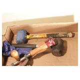 Hand crank drill/brace & mallets
